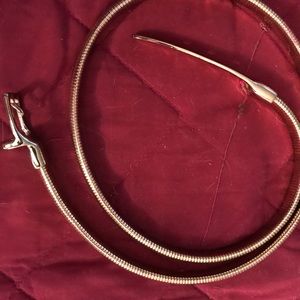 Gold stretch belt